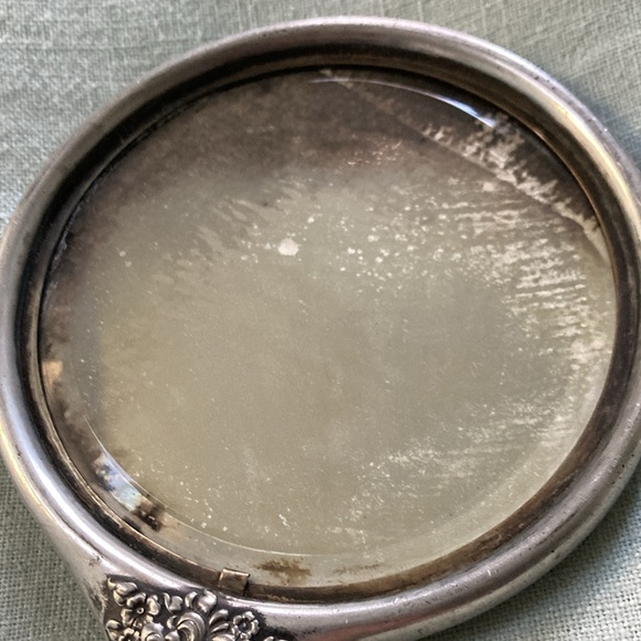 Antique Victorian Handheld Vanity Mirror - Picture 5 of 7